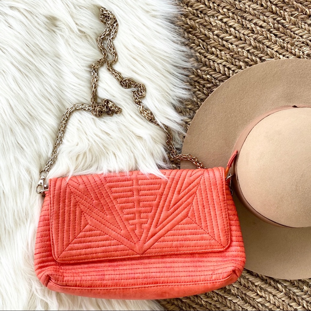 ANTHRO urban expressions etched crossbody clutch
